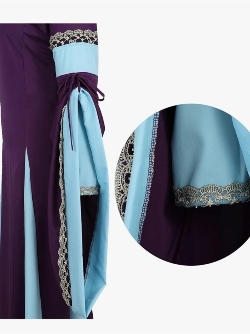 Purple & Light Blue Ren Fair Dress - Picture 8 of 8